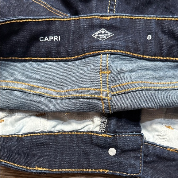 St. John's Bay Dark Indigo Cropped Straight-Leg Jeans - Picture 4 of 6